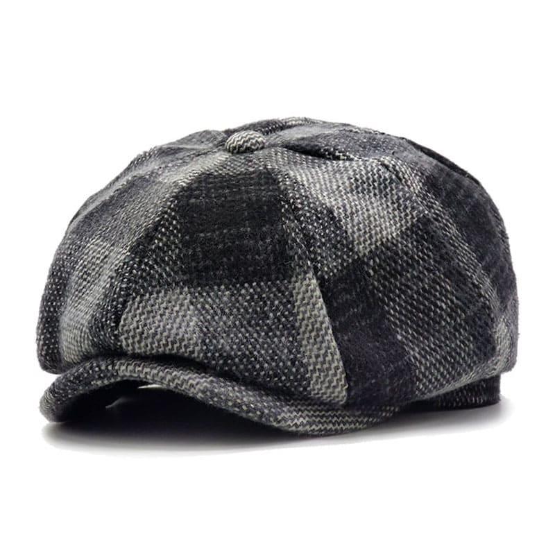 Yankton Plaid Wool Newsboy Cap