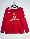 2005-2006 Retro Long Sleeve Manchester United Home Football Shirt 1:1 Thai Quality