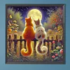 (US Local)Cats 5D DIY Full Drill Round Big Size Diamond Painting Kit for Home Wall Decor 50x50cm