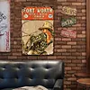 Fort Worth - Vintage Metal Signs - 20*30cm/30*40cm - Western