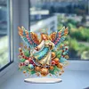 (US Local)Special Shape Angel Girl Table Top Diamond Painting Ornament Kits for Bedroom