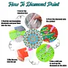 6pcs/set DIY Diamond Painting Special Shape Coaster with Holder Kits(Mandara)