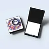 (US Local)PU Moon Flower Diamond Painting Notecard Box with 160 Sheets of Paper