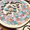 135-Piece Morandi-Colored Cat Shaped Wooden Jigsaw Puzzle