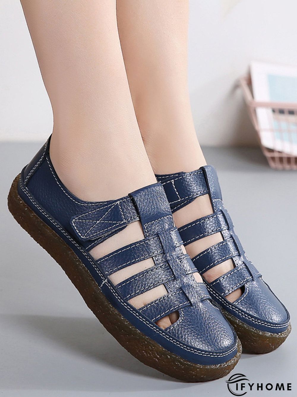 Lightweight Hollow Breathable Retro Soft Soled Shoes | IFYHOME