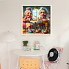 (Multi-Style) Old Couple-11CT Stamped Cross Stitch 40*40cm/15.75*15.75in