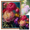 Chinese Peony-11CT Stamped Cross Stitch Kit(40*60cm)