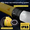 Diving Flashlight Long Distance Torch 5500mAh Battery 3 Modes for Camping Hiking
