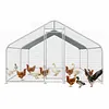 [US Local Warehouse] 9.84x13.12x6.56FT Large Chicken Coop Spire Shaped Walk-in Poultry Cage for Yard