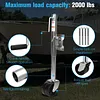 2000 Lbs Trailer Jack with Dual Wheel 10 Inch Lift Heavy Duty Swivel Boat Jack