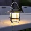 LED Camping Lamp Dimmable Retro Camping Lighting with Hook for Outdoor Equipment