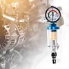 1/4inch Thread Spray Gun Air Regulator Gauge +In-line Oil Water Separator Filter