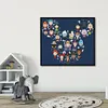 11CT Cartoon Mickey mouse head Character - Stamped Cross Stitch 46*51cm/18.11*20.08in Mickey Avatar
