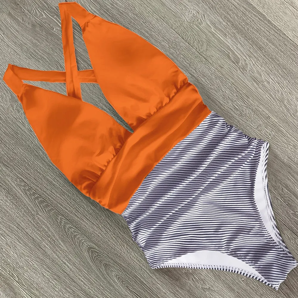 2022 New Sexy One Piece Swimsuit Female Floral Women Swimwear Push Up Bathing Suits Bodysuits Beach wear Deep V-neck Monokini