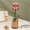 Wooden flower flower building block flower assembly diy flower arrangement children's puzzle gift