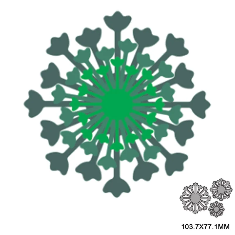 3pcs flower Metal Cutting Dies Stencils For DIY Scrapbooking Decorative Embossing Paper Cards Album Making Handcraft Die Cutting