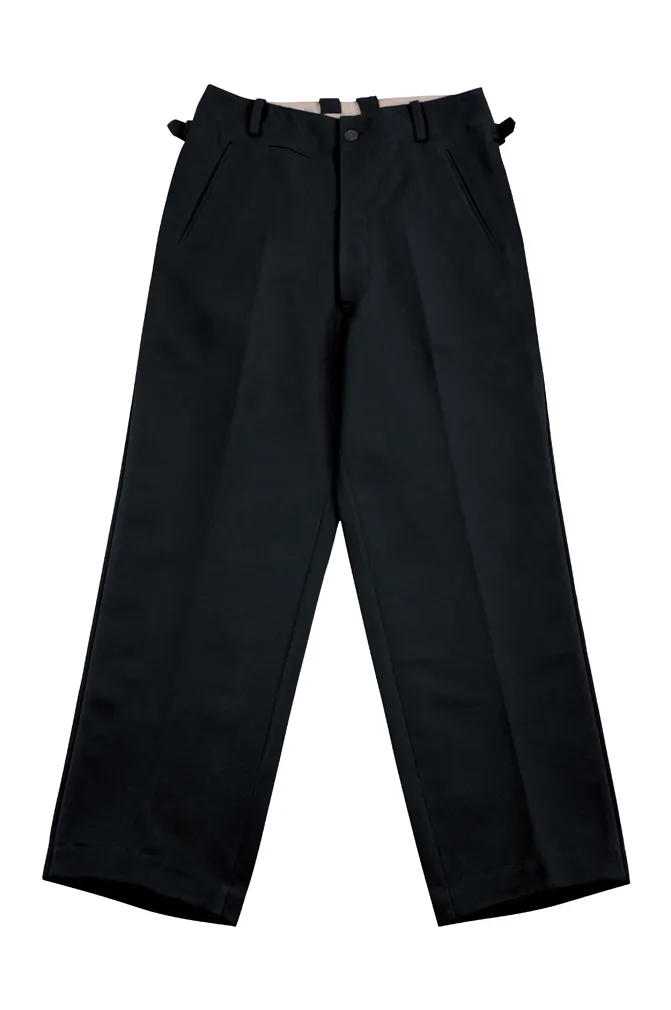   Polizei German Officer Black Gabardine Trousers German-Uniform