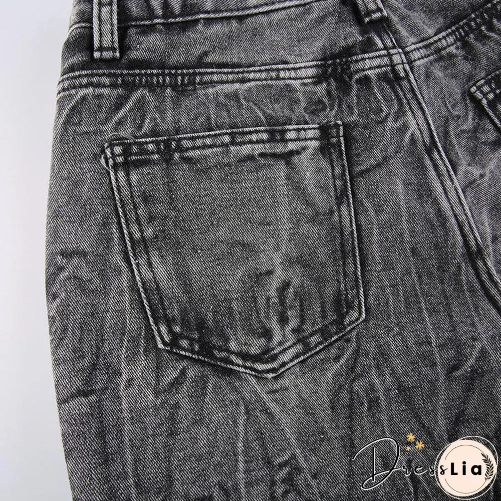 Chic Fringe Embellished Slim Jeans Pants