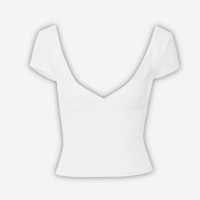 Brownm Neck Bodycon Top