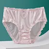 Lace underwear men's satin ice silk seamless briefs
