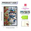 (US Local)50-Page A5 Snowman Diamond Painting Notebook for Adult Holiday Birthday Gift