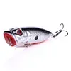 5Pcs Popper Fishing Lures 6.5cm 11g Wobblers Artificial Bait for Bass Perch Pike