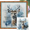 Deer - 11CT Stamped Cross Stitch - 40*40cm - Animal