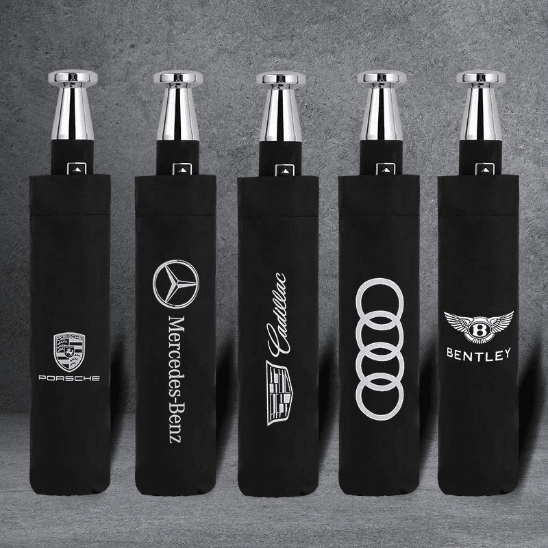  VIP business folding 10-bone black plastic umbrella