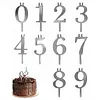 Reusable Numeral Birthday Candle Holder Set Number 0-9 for Party Anniversary