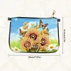 (US Local)Special Shape Sunflower Butterfly 5D DIY Diamond Painting Handbag for Art Craft