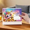 Diamond Painting Owl 2027 Paper Calendar Monthly Flip Tabletop Calendar Kit