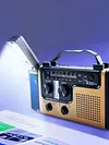 AM FM SW Emergency Power Bank SOS Alarm LED Light Hand Crank Solar Weather Radio