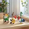 3 Pcs Climbing Funny Gnome Garden Statue Art Resin Dwarf Sculpture Home Decor