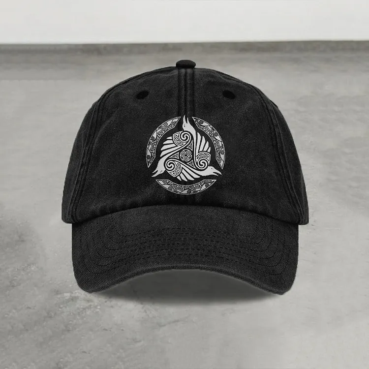 Men's Viking Raven Rune Hat