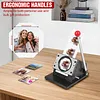 [US Local Warehouse] 50x50mm Square Magnet Maker Machine with 100 Sets Materials Fridge DIY Photo Magnet Making Machine for Crafting Home Use Business