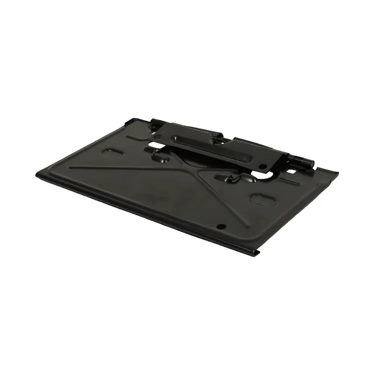 SEBLAFF Black Rear License Plate Tag Bracket with Hinge Steel Replacement for 1968-1972 Impala Chevelle Monte Carlo 3A00298-REPRO
