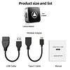 2 in 1 Wireless CarPlay Android Auto Adapter Plug & Play for Factory Wired Cars