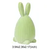 Flocked Easter Decorations Bunny Honeycomb Ornament DIY Table Centerpiece Set Ornaments for Spring Home Holiday