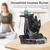 Xiaoling Backflow Incense Burner, Ceramic Waterfall Incense Holder, Decorative Incense Fountain, Inscent Stick Stand Censer, Interior Decoration for Home Decor, Desk Decor