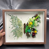 DIY Crystal Butterfly Dried Flower Art Kit Handmade Romantic Gift Home Decor, Complete Supplies with Frame
