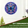 DIY Acrylic 5D DIY Diamond Painting Dots Pendant with Crystal Special Shape Rhinestone Diamond Art Window Hanging Ornament Single-Sided Drill 9.25x9.25inch for Home Garden Wall Door Decor