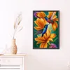 Diamond Painting -5D Full Round Drill Birdsong Fragrant Flowers(60x40cm)