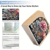 Acrylic Napkin Holder Diamond Painting Kit for Home Table Decor (Flowers)