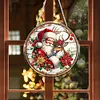 Diamond Painting Acrylic Christmas Santa Claus Elk Diamond Art Pendant Wall Decor