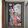 Girl Lion-14CT Stamped Cross Stitch 40*70cm/15.75*27.56in (Big Size)