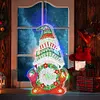 5D Christmas Diamond Painting Hanging Light Festive Rhinestone Lamp Pendant Kits