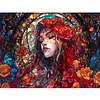 Beauty Glass Painting-Paint By Numbers Acrylic Painting 40*30CM