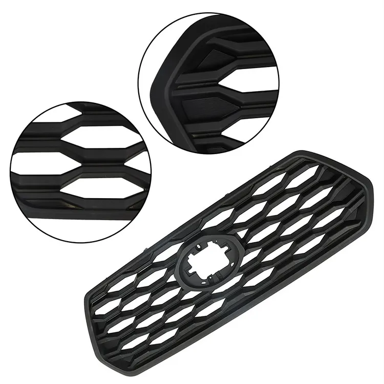 SEBLAFF Front Bumper Hood Grille Grill Black Guard Honeycomb Matte Black Replacement for 2016-2022 Tacoma
