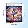 Butterfly Dance Girl-Partial Special Shaped Diamond painting 30*30CM