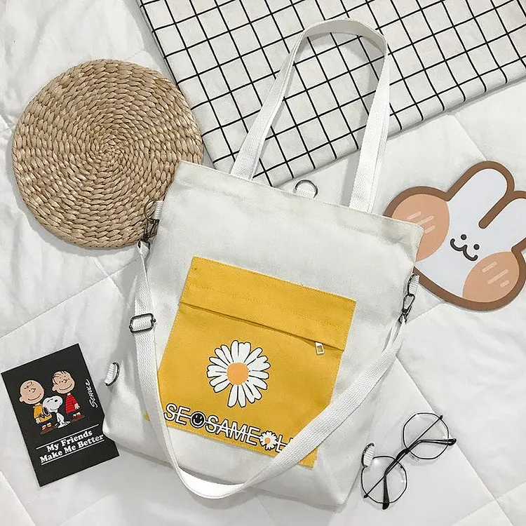 Multi-purpose Daisy Tote Bag